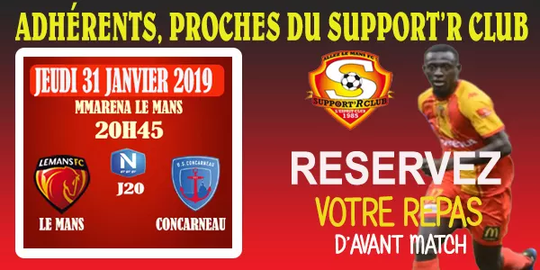 Le Mans - Dunkerque le repas d'après match